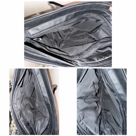 Nine West Floral Print Large Tote Bag – Pink, Purple & Blue - Picture 5 of 11